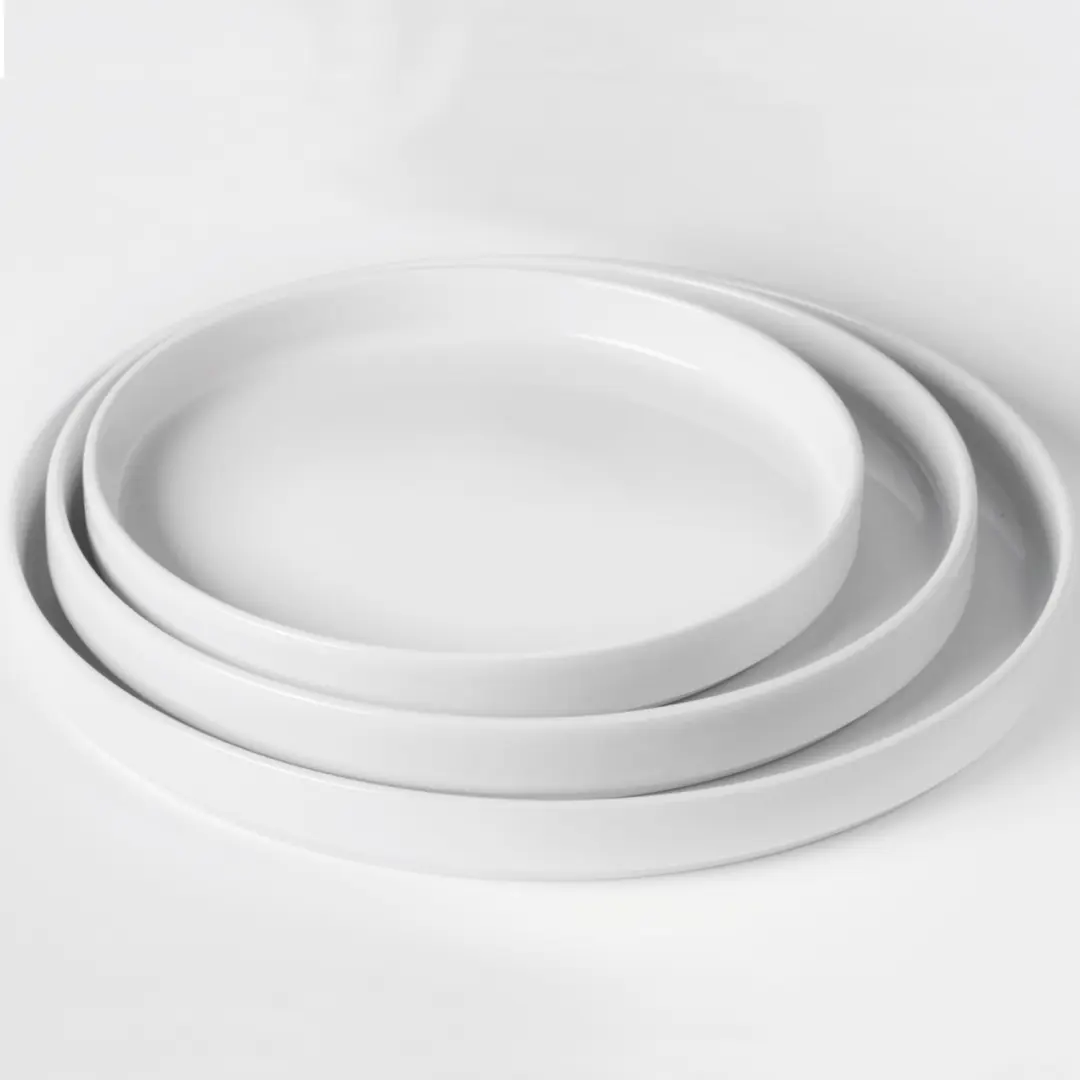 Hendi Oslo Platte Borden Wit Porselein 20cm