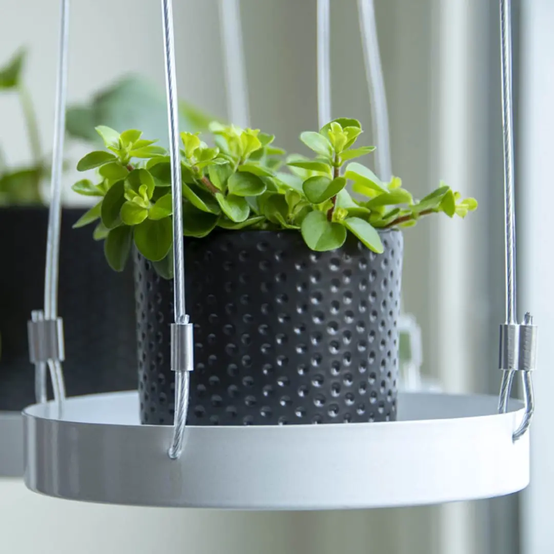 Esschert Design plantenschaal rond wit Ø 14 cm