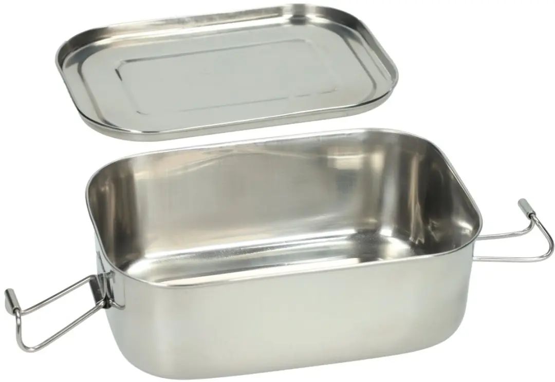 Koopman RVS Lunchbox 18x13x6,8cm - Meerkleurig - afbeelding 2 van 3