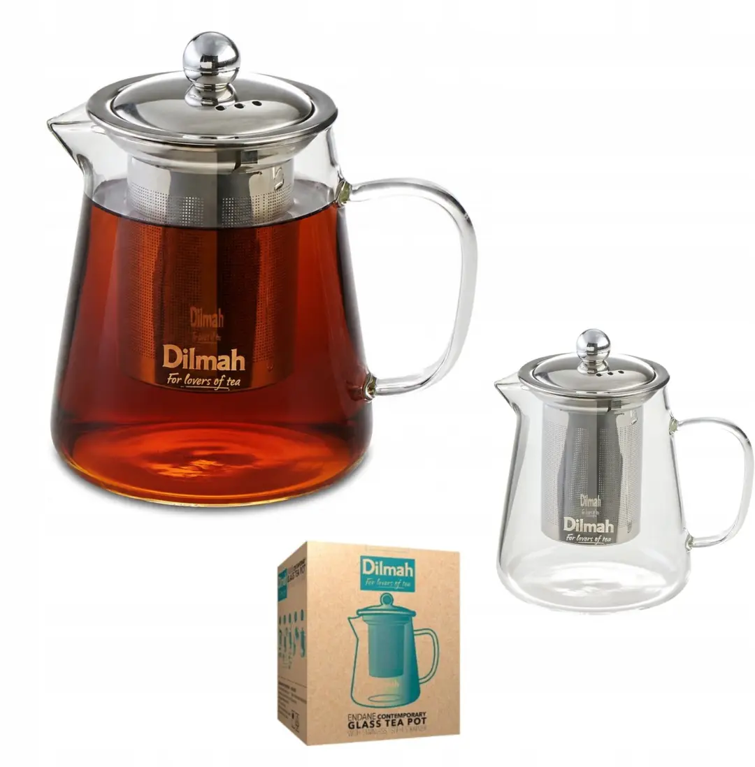 Dilmah Glazen Theepot met RVS Infuser
