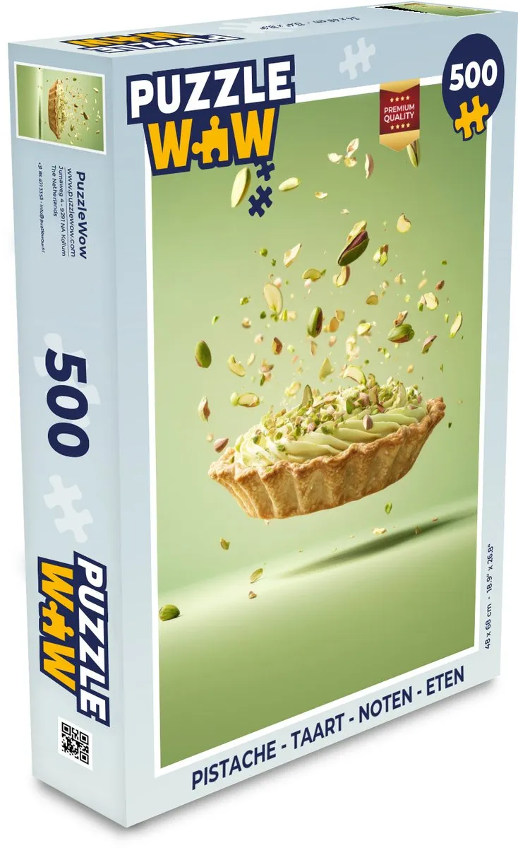 PuzzleWow Pistache Taart Legpuzzel 500 Stuks