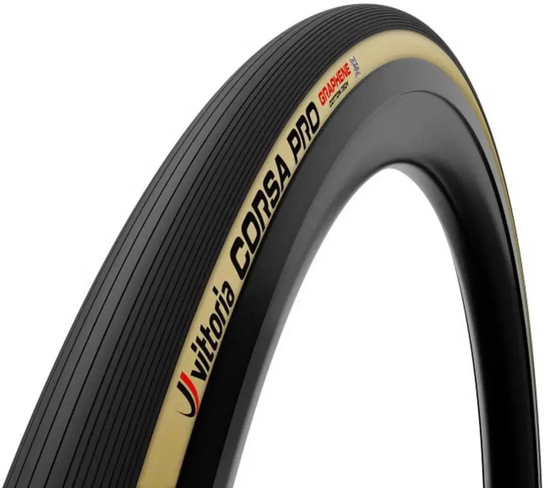 Vittoria Corsa Pro Tubular 700x25-28 Racefietsband - Goud - afbeelding 4 van 4