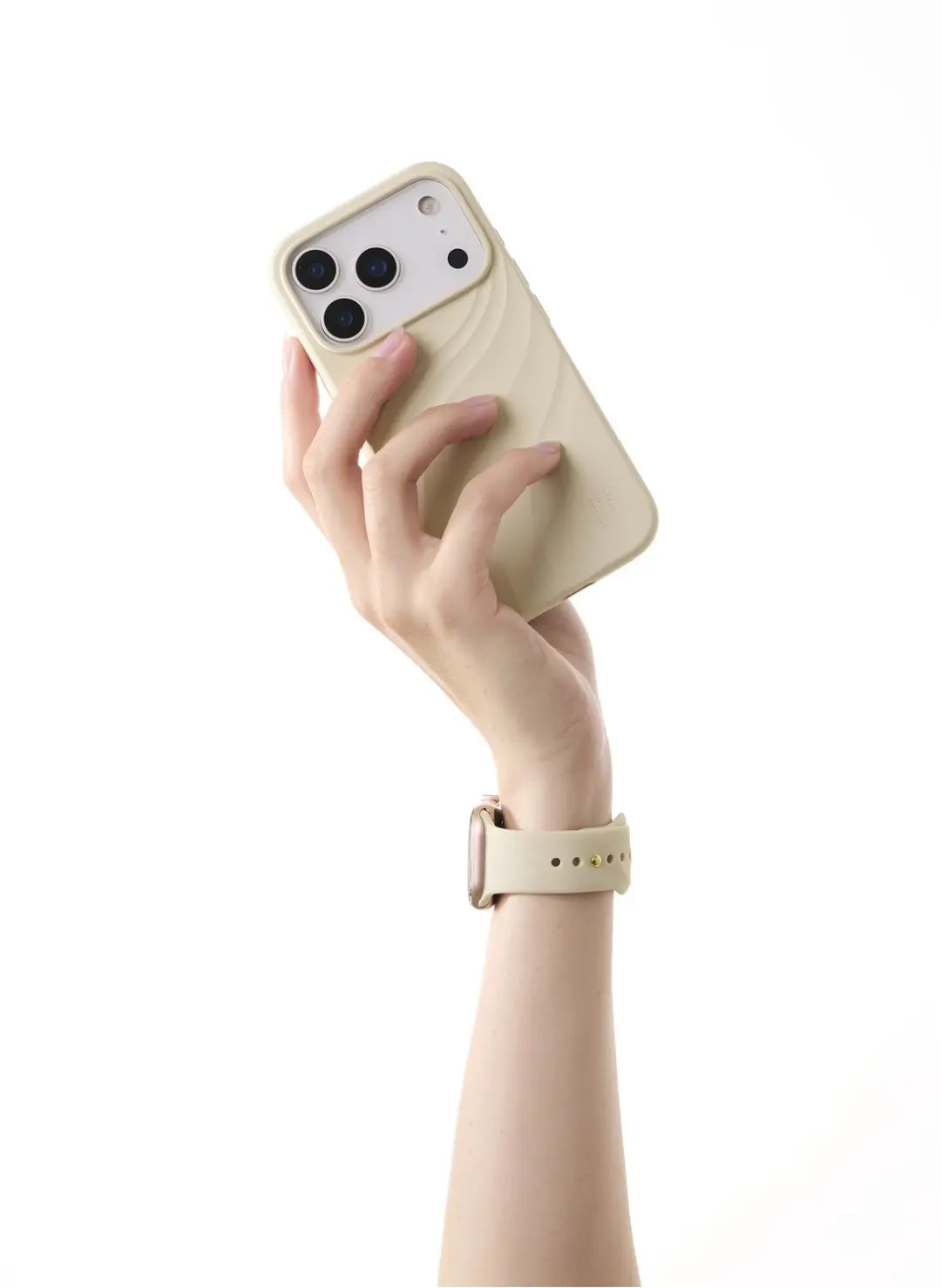 iDeal of Sweden Watch Band Soft Swirl Apple Watch - 38/42mm Beige - afbeelding 3 van 3