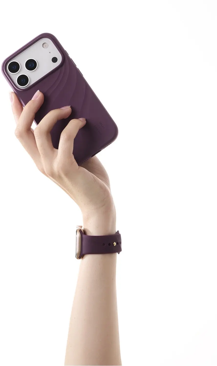 iDeal of Sweden Watch Band Soft Swirl Apple Watch - 38/40/41/42mm - Velvet Plum - afbeelding 4 van 4
