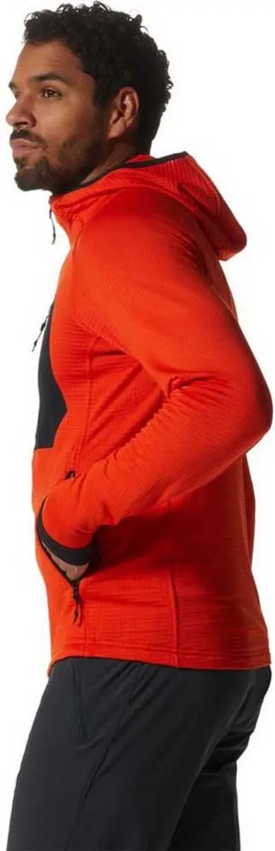 Mountain Hardwear Power Grid Sweatshirt - State Orange L - afbeelding 4 van 6