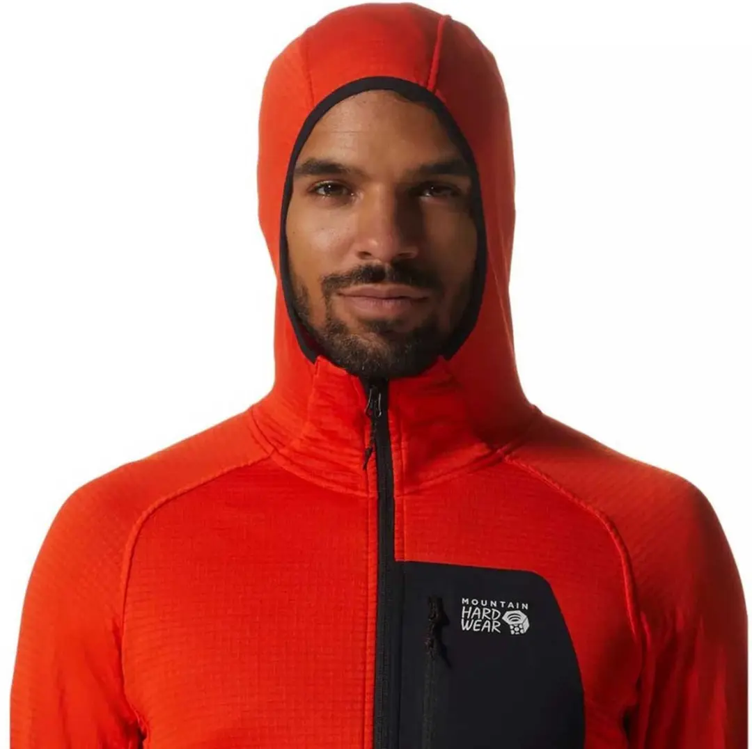 Mountain Hardwear Power Grid Sweatshirt - State Orange L - afbeelding 5 van 6