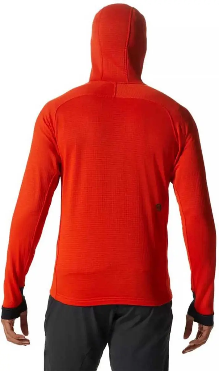 Mountain Hardwear Power Grid Sweatshirt - State Orange L - afbeelding 2 van 6