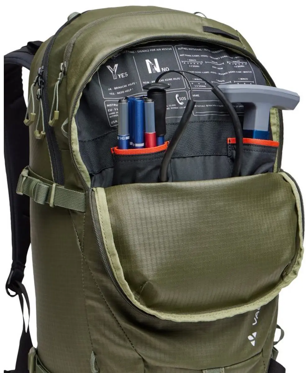 Vaude Monviso 26 Rugzak - 26L - Khaki - afbeelding 2 van 6