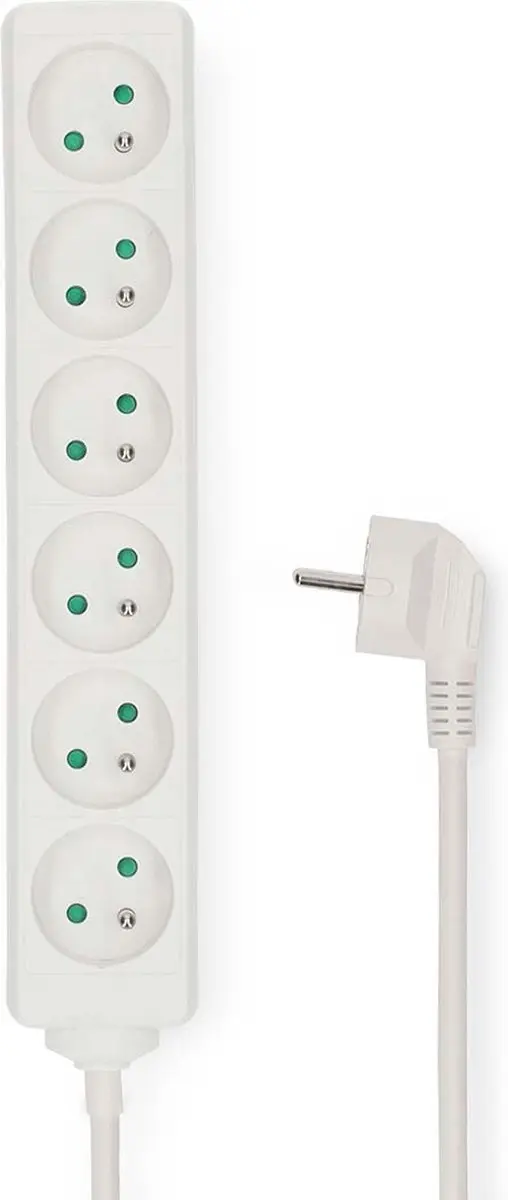 Nedis Stekkerdoos 6-wegs 3m 3680W Wit - afbeelding 2 van 4