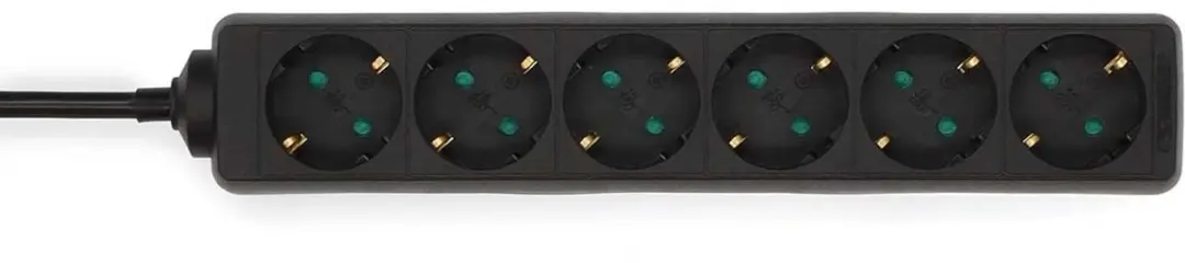 Nedis Randaarde Stekkerdoos 6-wegs 3680W 1.5m