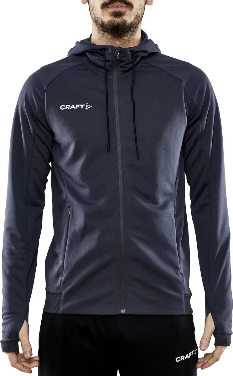 Craft Evolve Hooded Sportvest - XL - Donkergrijs