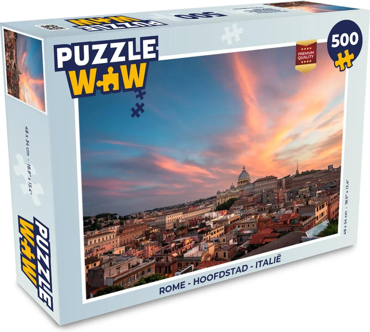 PuzzleWow Rome Hoofdstad Italië Legpuzzel 500 Stuks