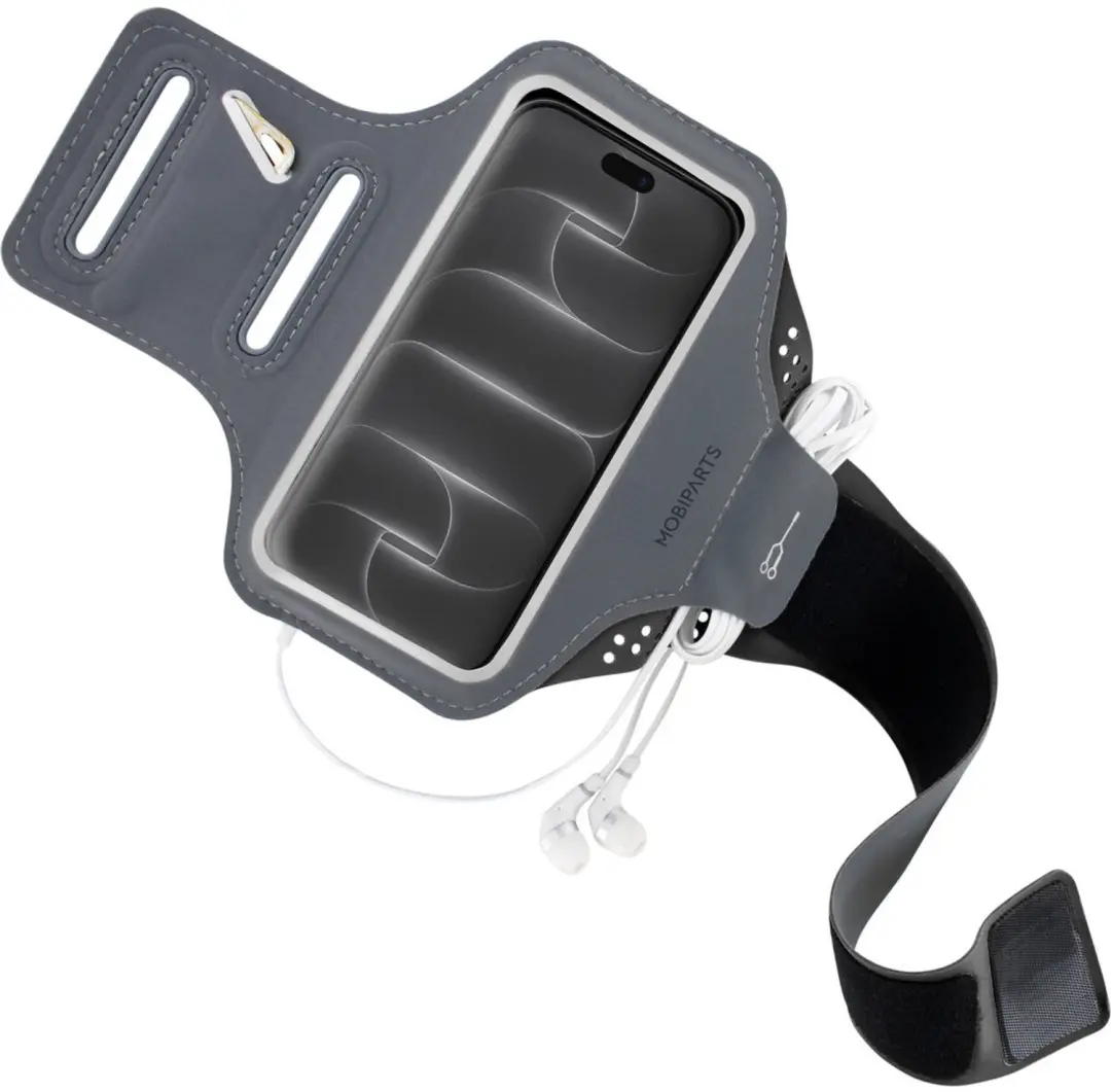 Mobiparts MP-133340 Sportarmband iPhone 18 Pro - Zwart - afbeelding 3 van 6