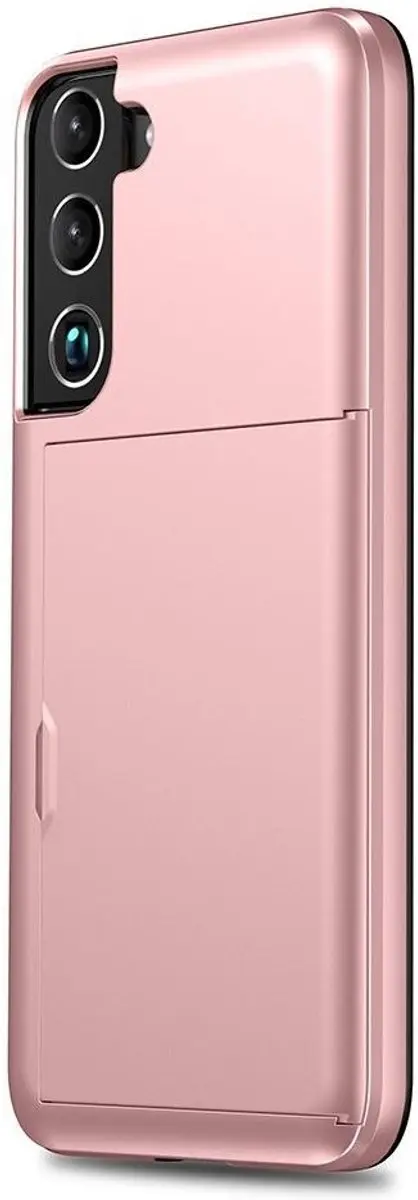 Selected Hoesje Back Cover Samsung Galaxy S22 - Roze/Goud - 2 Pasjes - afbeelding 3 van 6