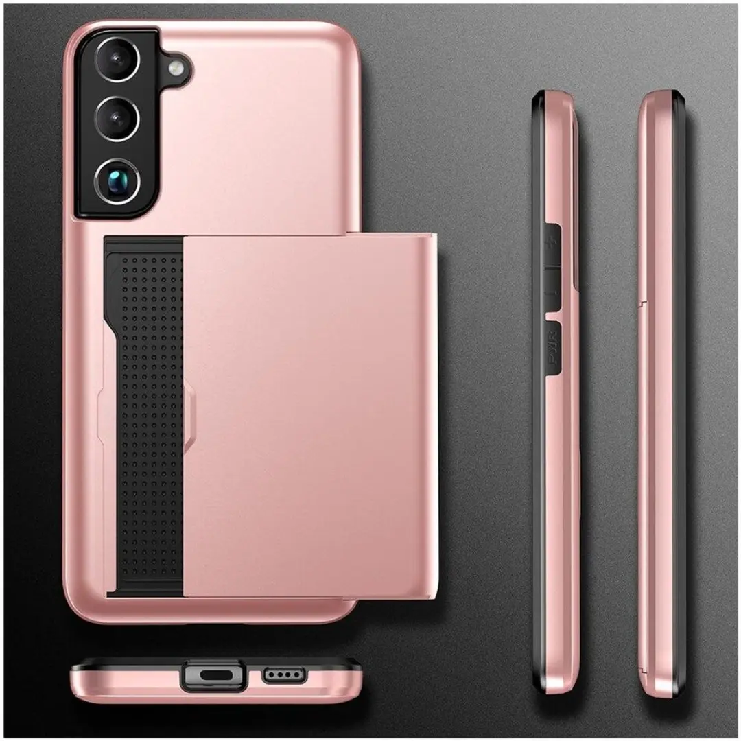 Selected Hoesje Back Cover Groen - Samsung Galaxy S22 - 2 Pasjes - afbeelding 3 van 6