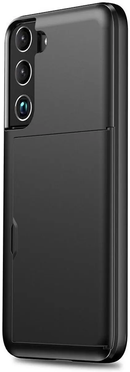 Selected Hoesje Back Cover Samsung Galaxy S22 - 2 Pasjes - Zwart - afbeelding 3 van 6