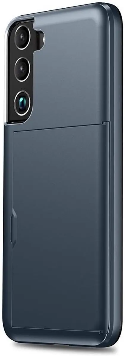 Selected Hoesje Back Cover met Kaarthouder - Samsung Galaxy S22 - Blauw - afbeelding 3 van 6
