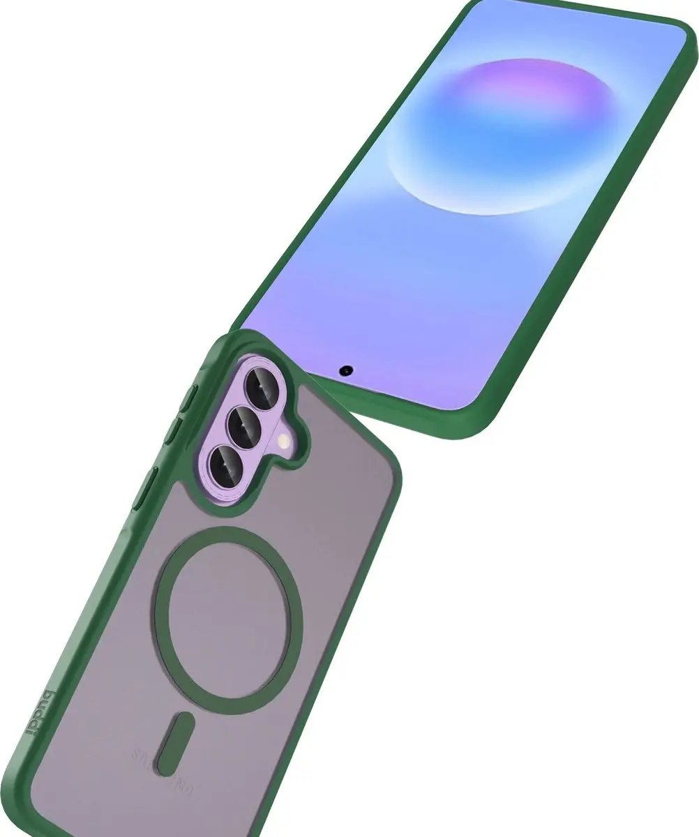 Buddi Frost Hoesje Samsung Galaxy A57 - Mat Groen - MagSafe - afbeelding 5 van 6