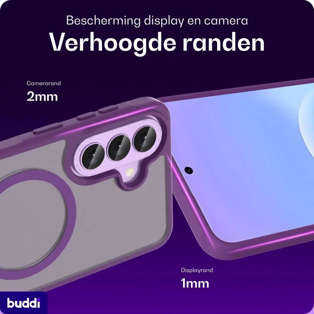 Buddi Frost Hoesje Samsung Galaxy A57 - Paars - MagSafe - afbeelding 2 van 6