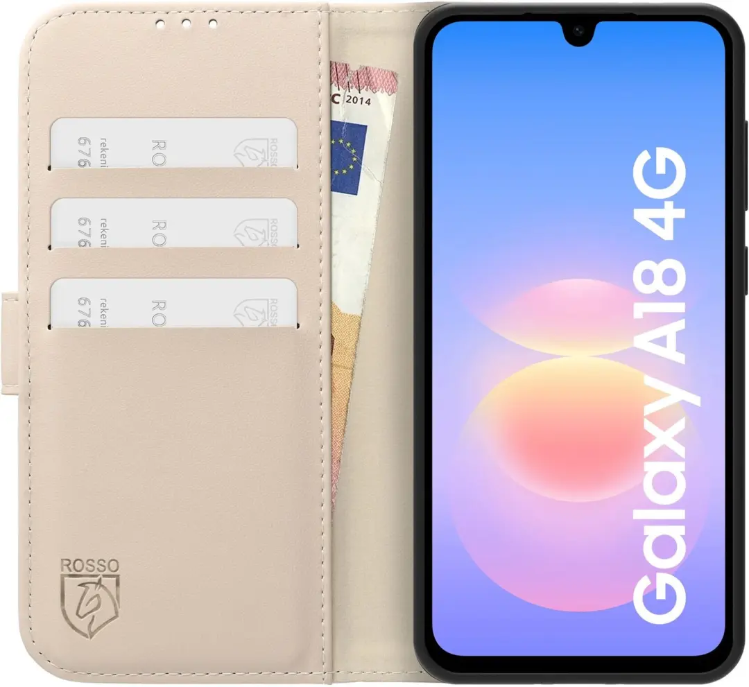 Rosso Element 264391 Hoesje Samsung Galaxy A18 - Beige - afbeelding 3 van 6