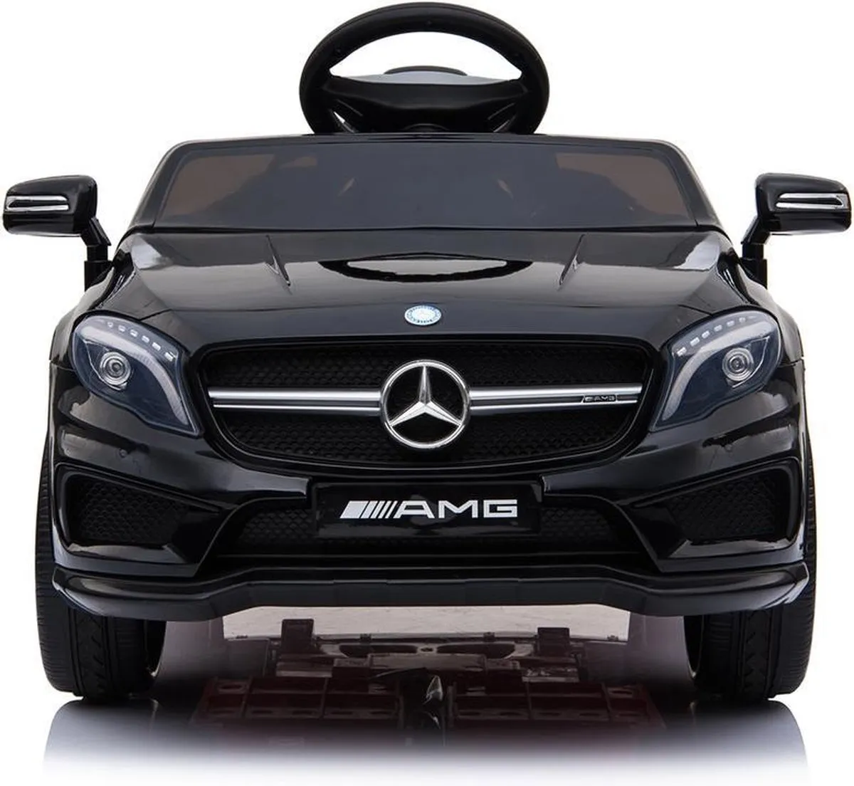 Mercedes-Benz GLA45 AMG Elektrische Kinderauto 12V - Zwart