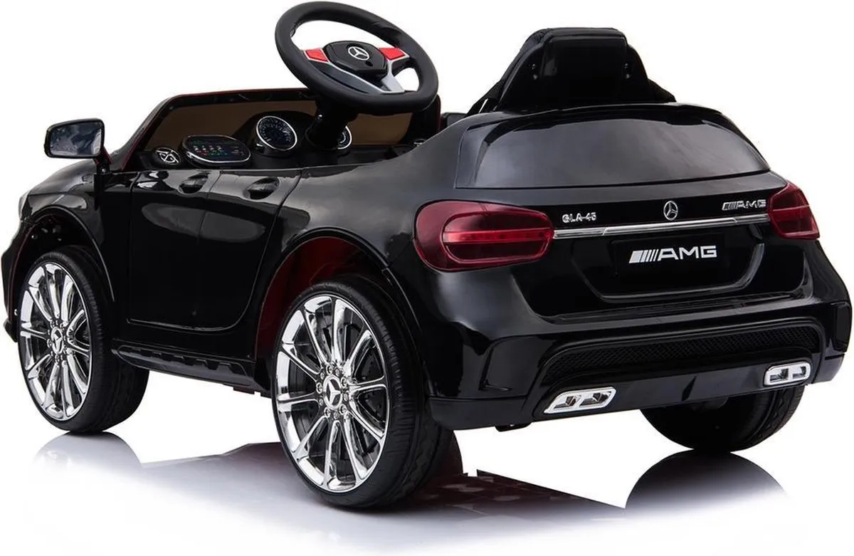 Mercedes-Benz GLA45 AMG Elektrische Kinderauto 12V - Zwart