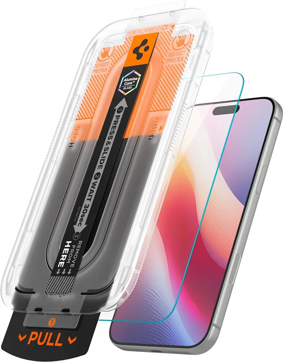 Spigen EZ Fit Pro HD Glas Screen Protector AGL12048 - 9H - 2 Stuks - afbeelding 3 van 3