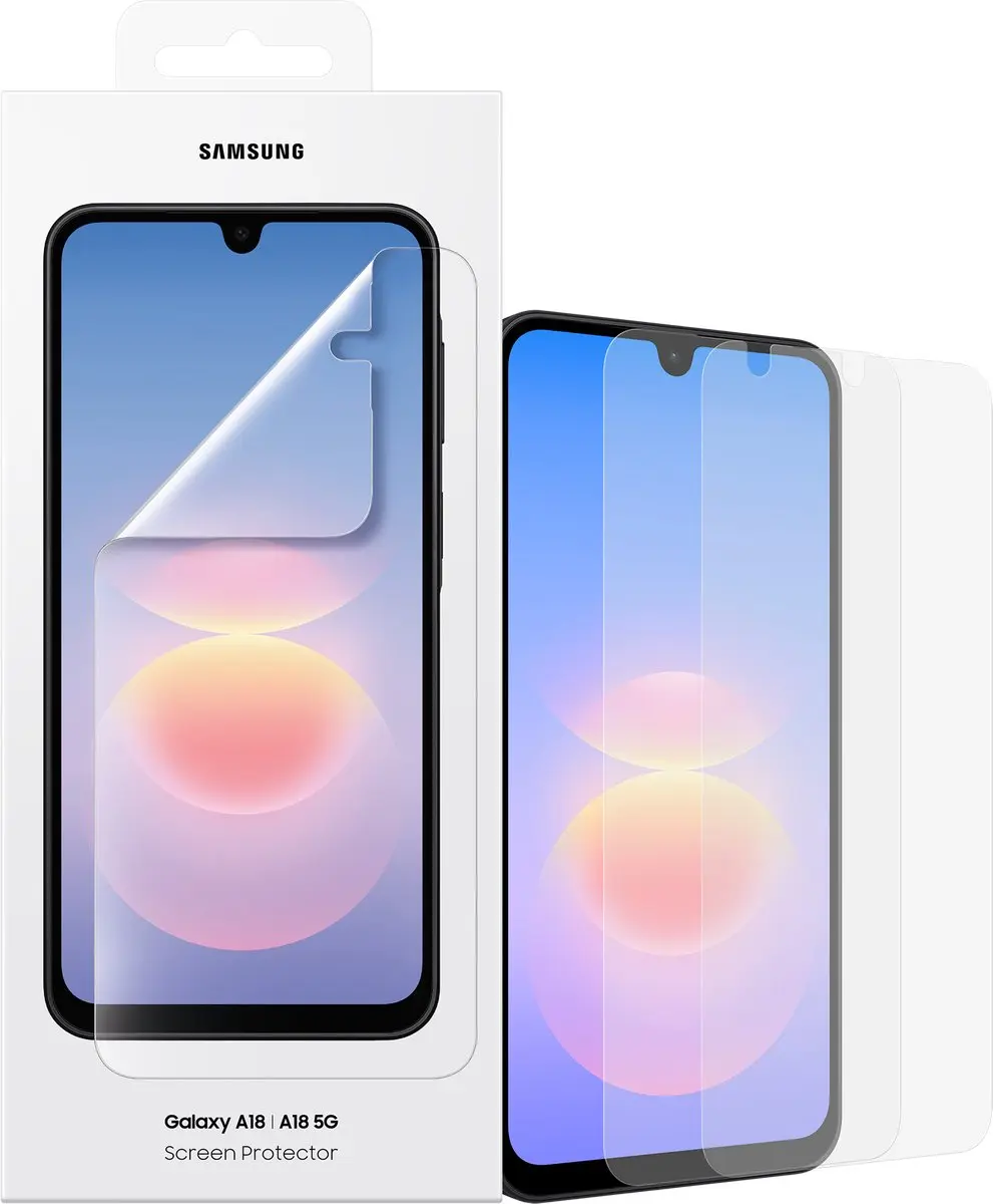 Samsung Galaxy A18 Schermbeschermer - Transparant - 2 Stuks - afbeelding 3 van 4