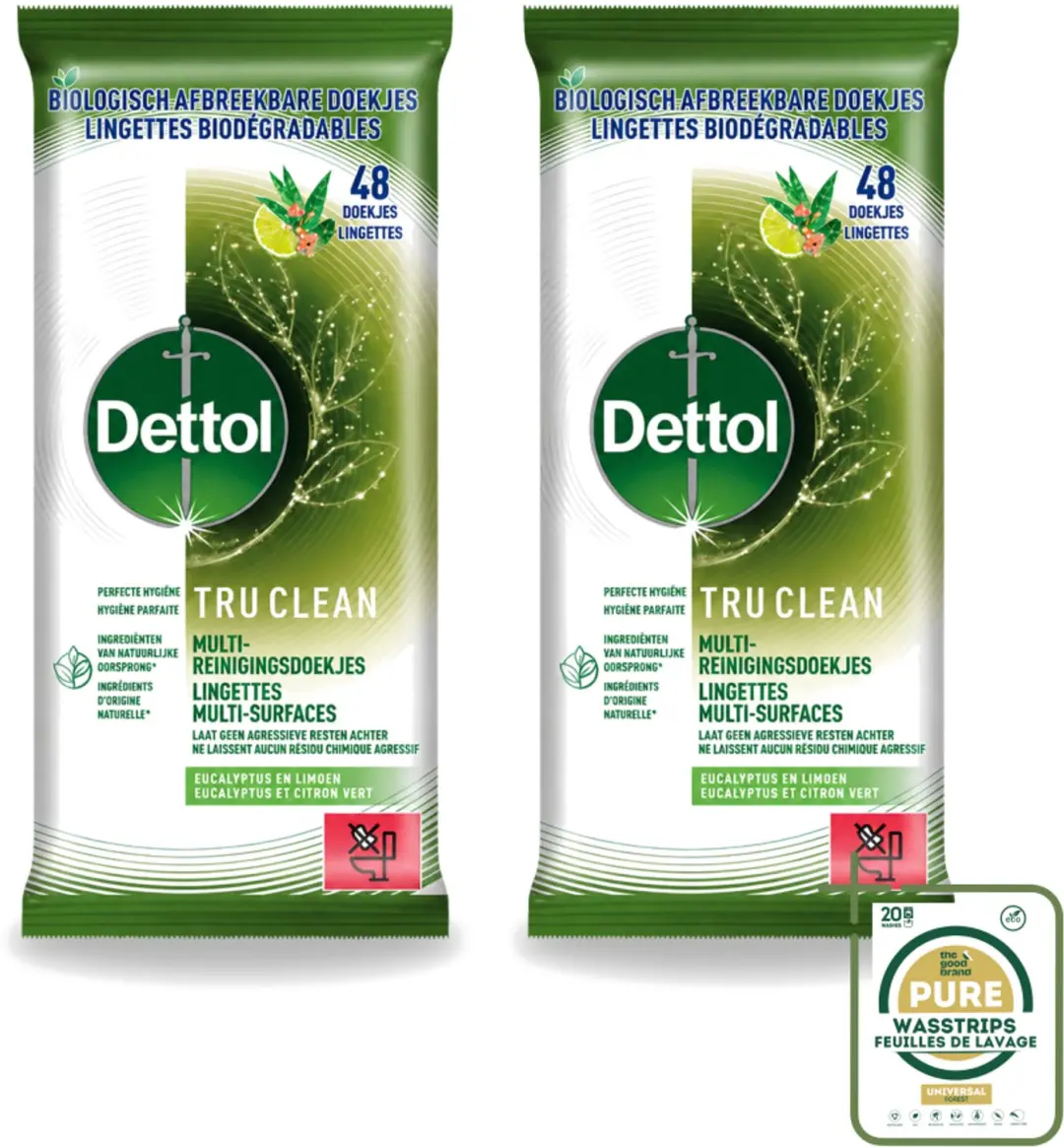 2 x Dettol Tru Clean