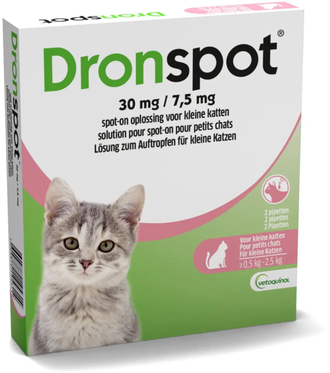 Dronspot Ontworming Spot-On Kleine Kat