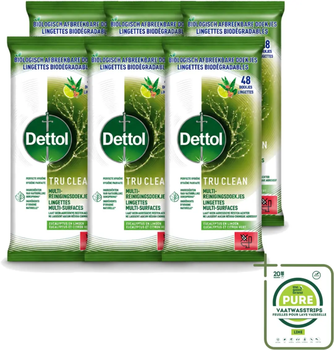 6 x Dettol Tru Clean