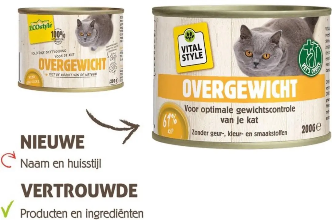ECOstyle Vitaal Natvoer Vlees 200g - Overgewicht Adult