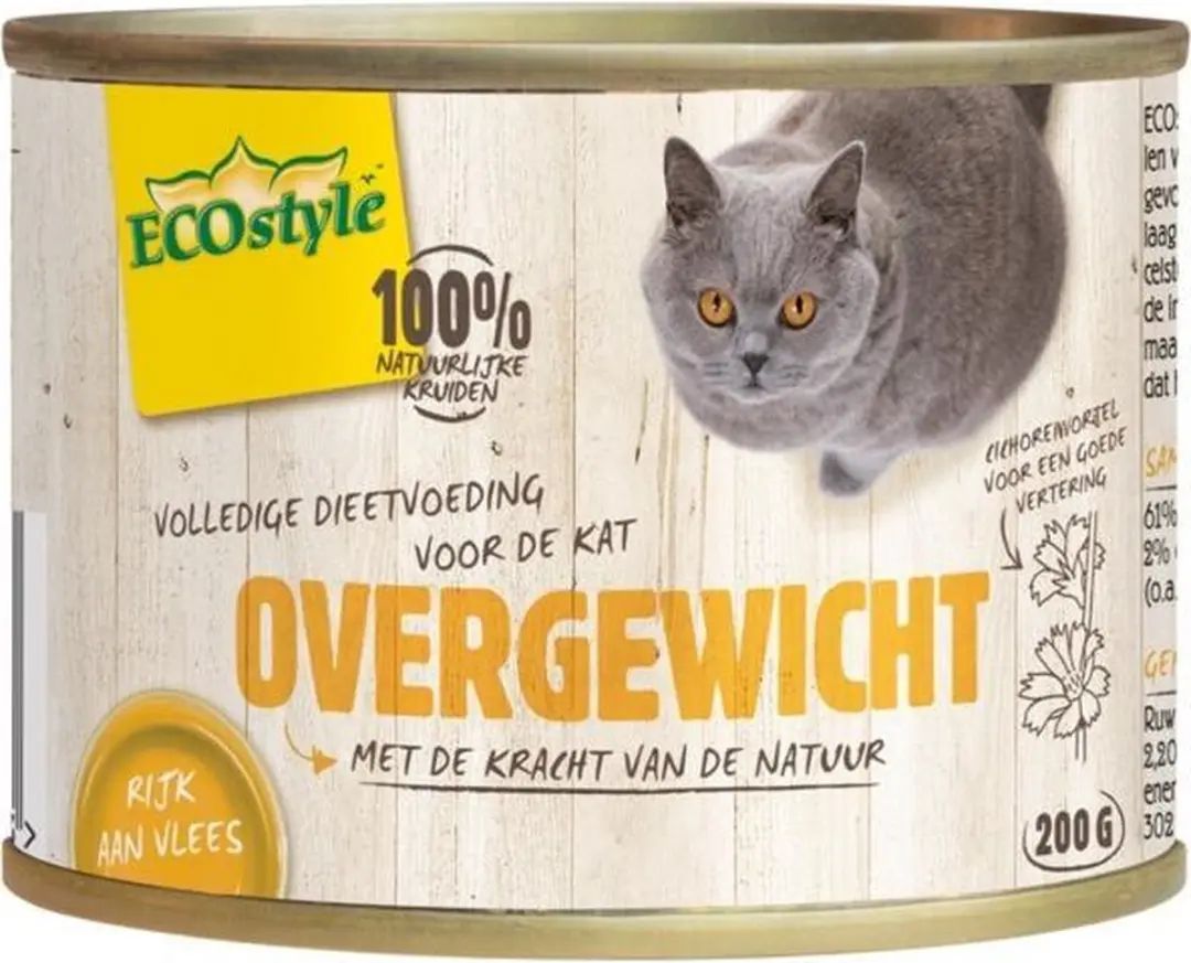 ECOstyle Vitaal Natvoer Vlees 200g - Overgewicht Adult