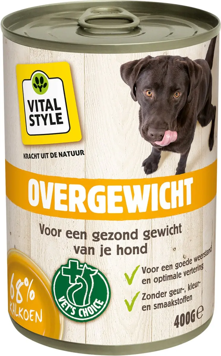 Vitastyle Natvoer Volwassen Hond Overgewicht 400g