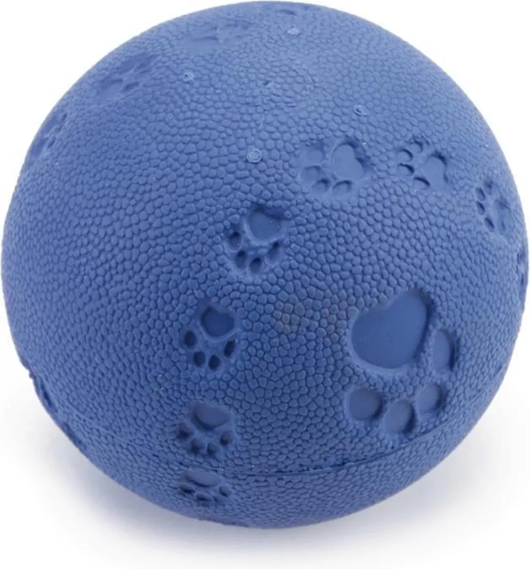 Beeztees Rubbel Bal+Pieper Blauw 7,5cm