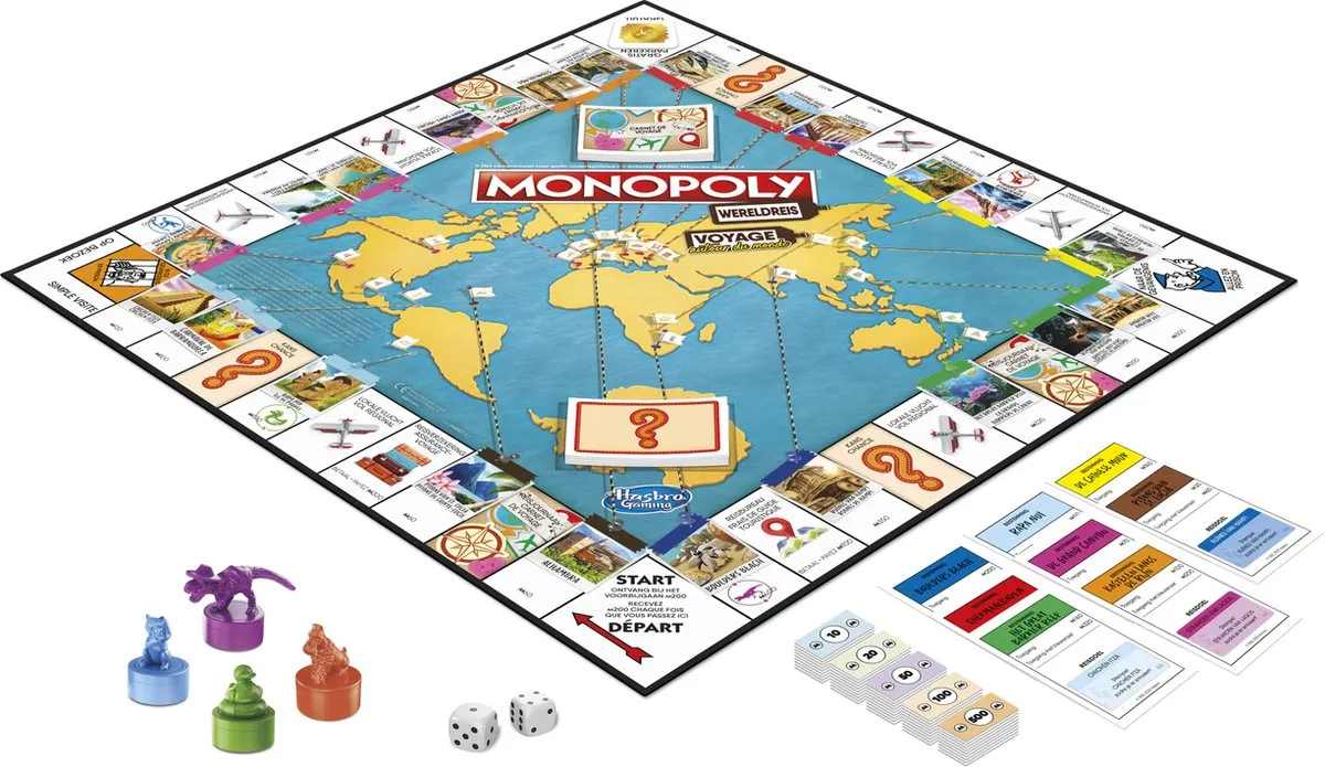 Monopoly Wereldreis - Belgische Editie - Bordspel