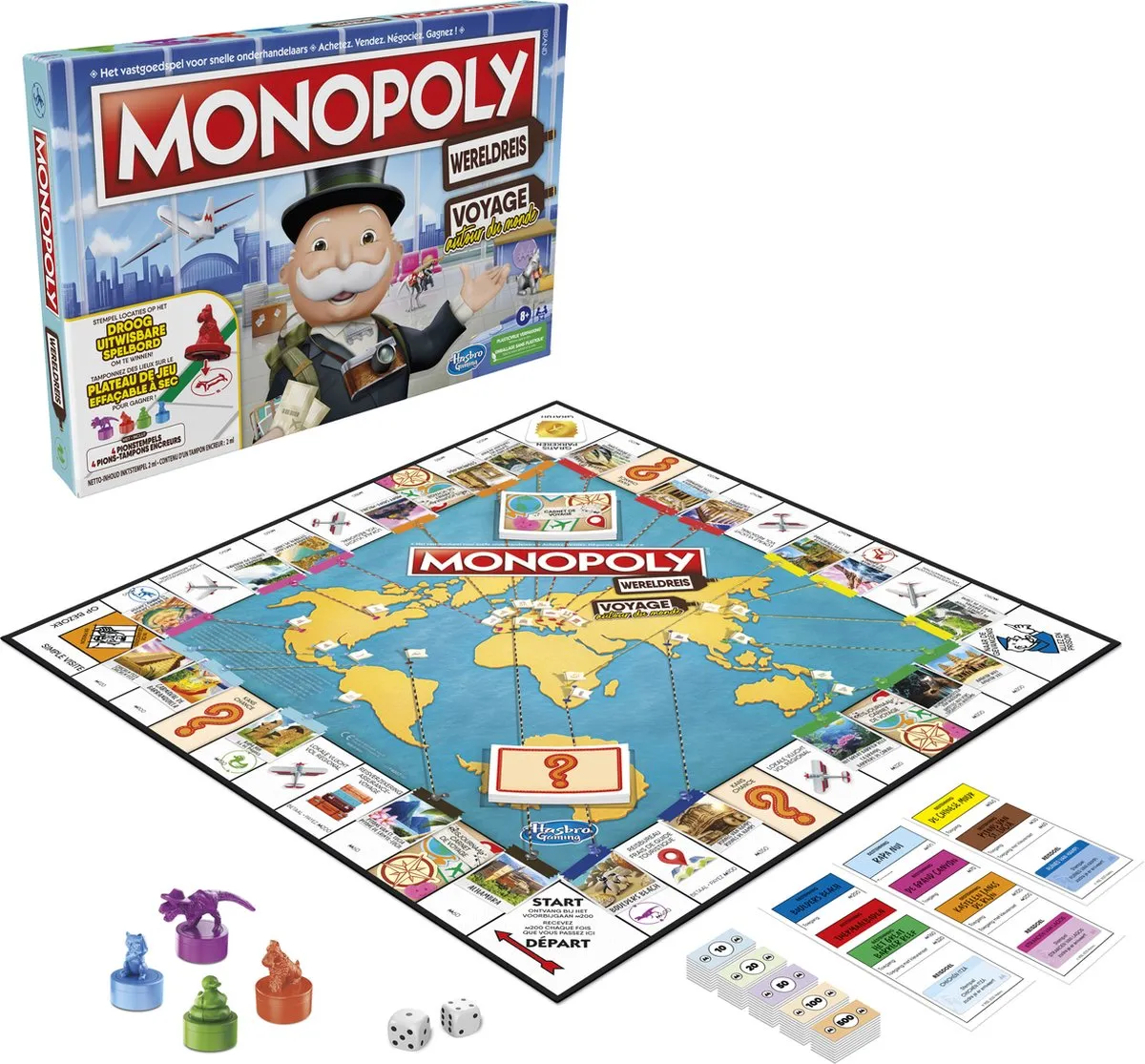 Monopoly Wereldreis - Belgische Editie - Bordspel