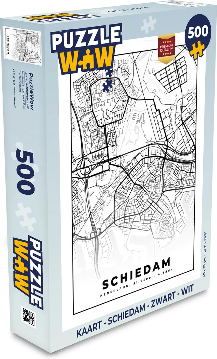 PuzzleWow Schiedam Legpuzzel 500 Stuks