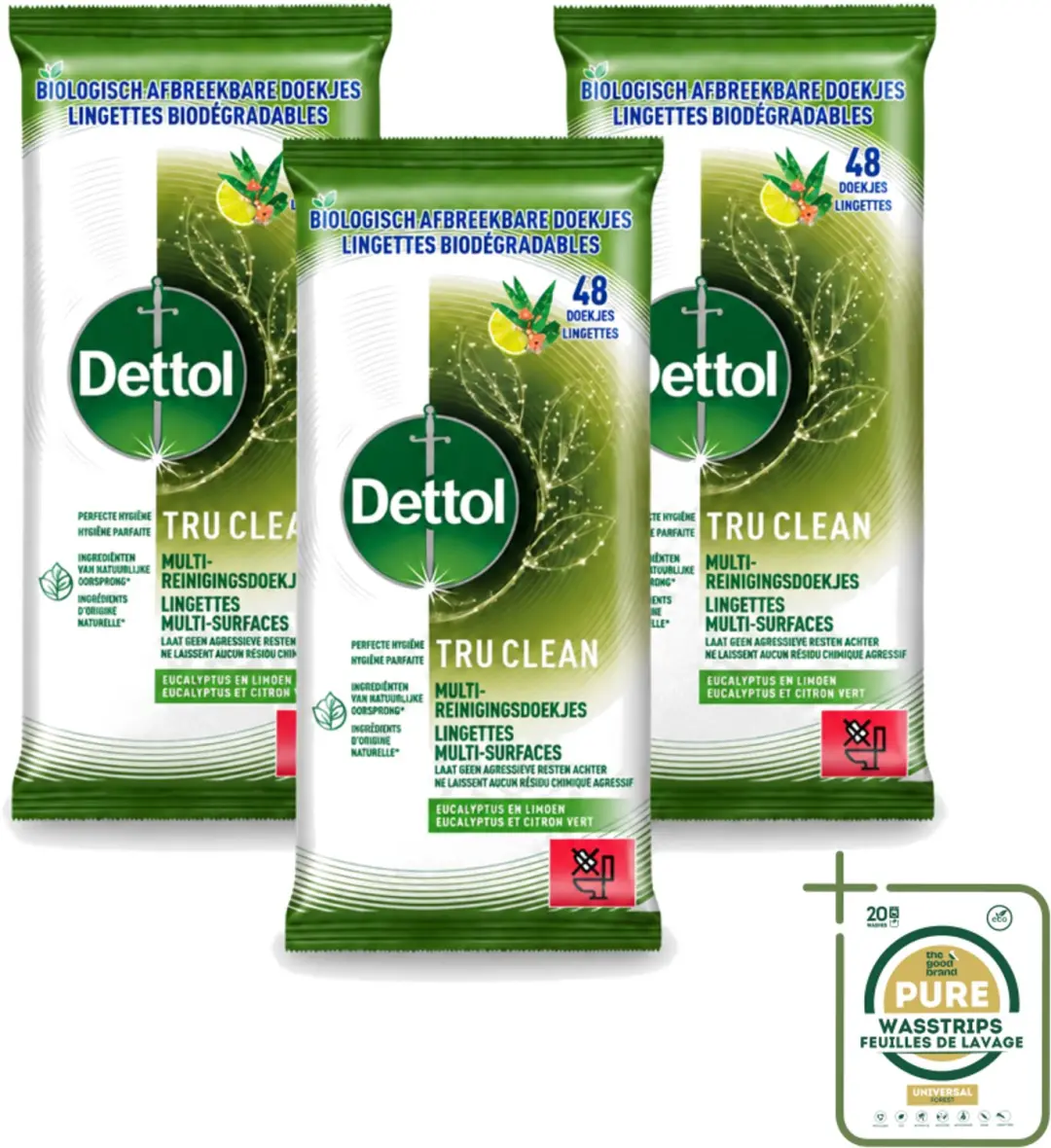 3 x Dettol Tru Clean