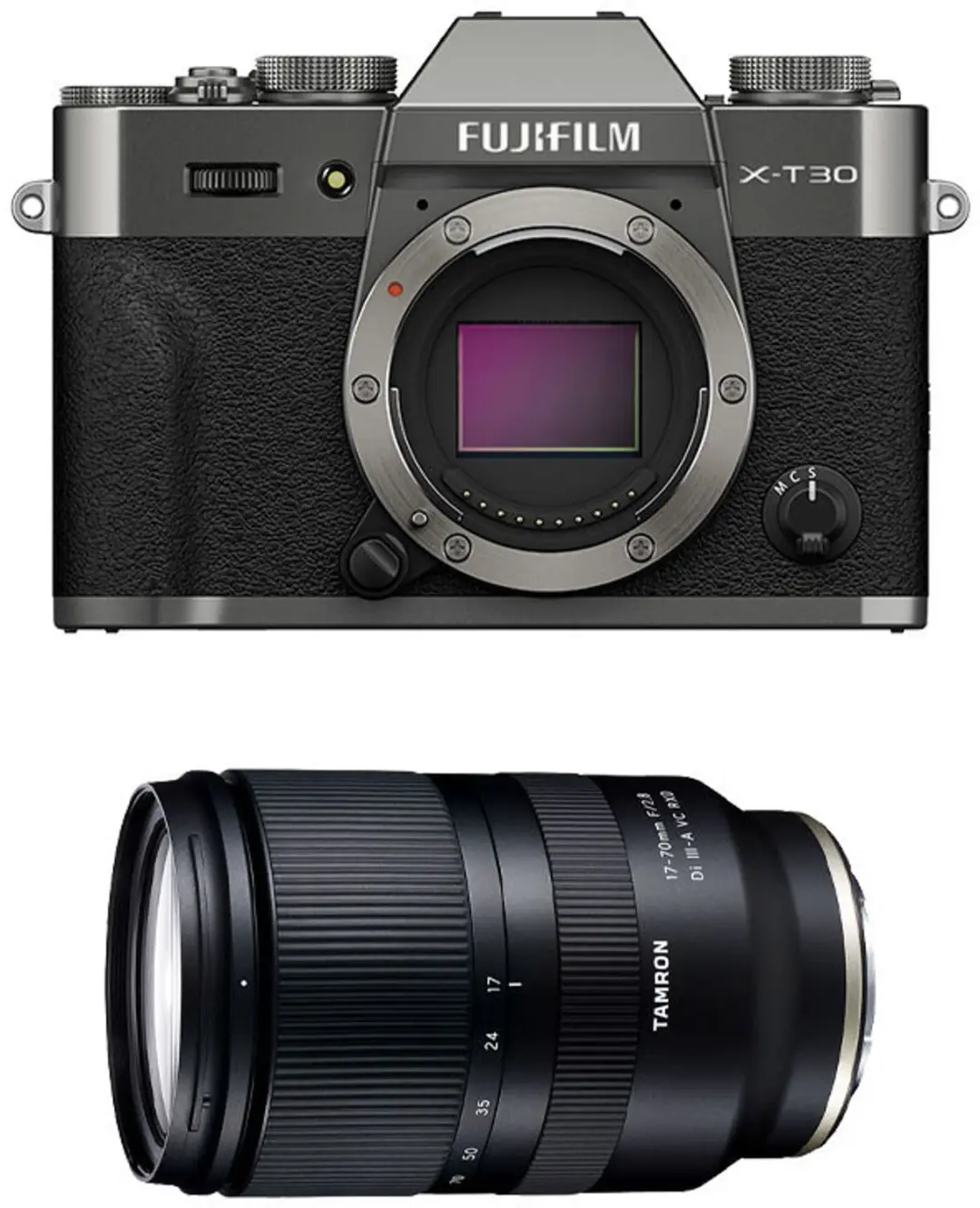 FUJIFILM X-T30 III Anthrazit + TAMRON 17-70mm F/2.8 Di III-A VC RXD Objektiv