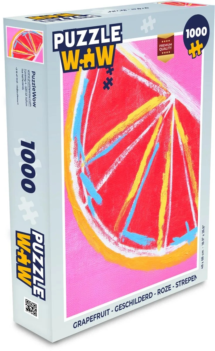 PuzzleWow Grapefruit Legpuzzel 1000 Stuks