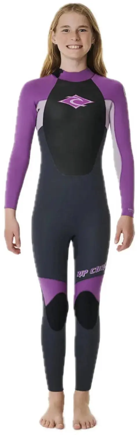 Kinder Neopreen Wetsuit 5/3mm Back Zip Junior Paars
