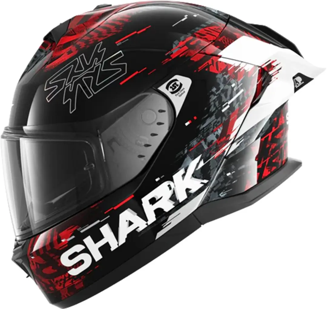 Shark Skwal Cup Speed-VIB Helm L - Zwart/Rood - afbeelding 2 van 5
