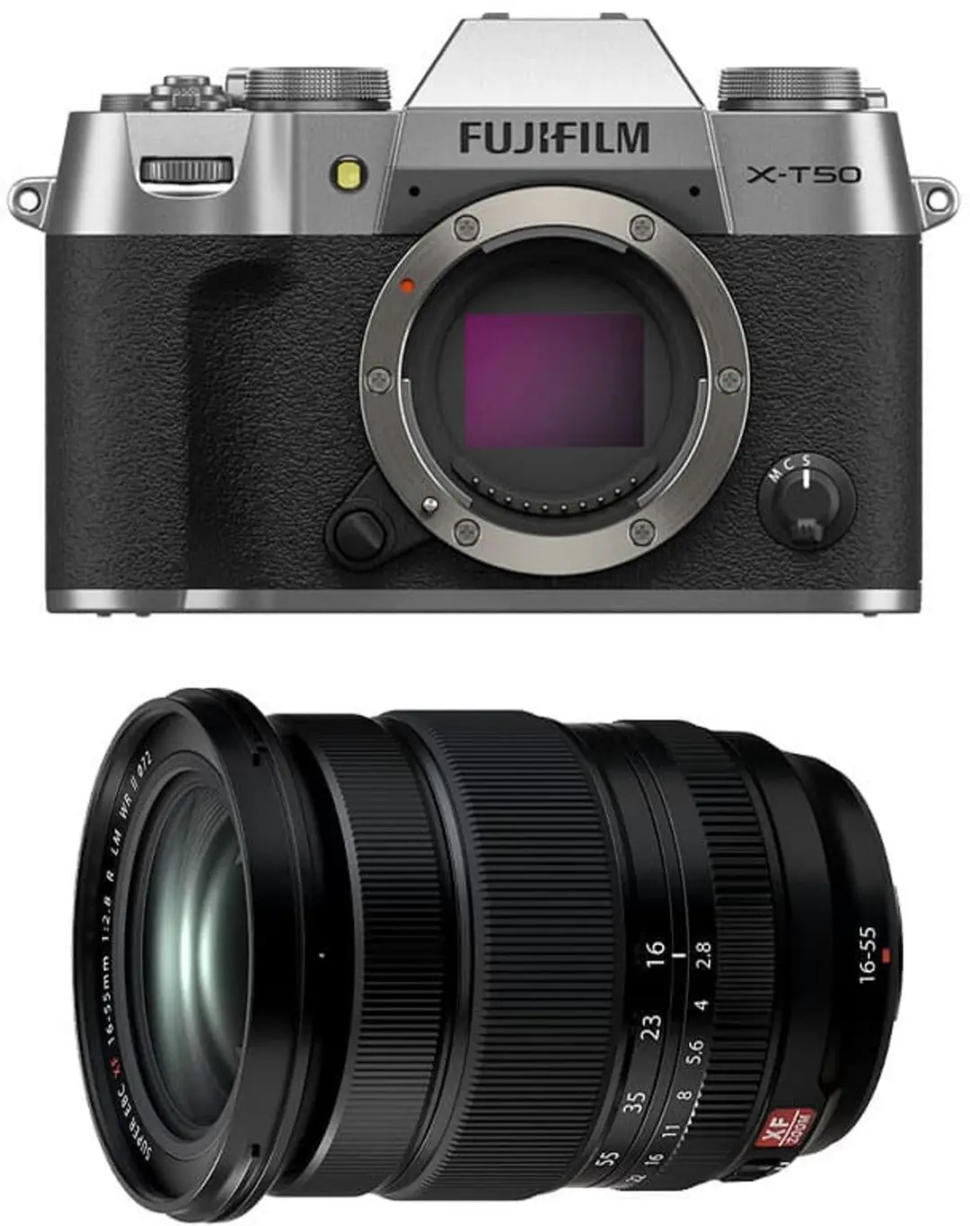 FUJIFILM X-T50 Silver + XF 16-55mm f/2.8 LM WR II