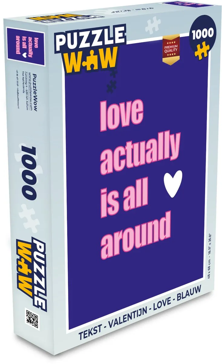 PuzzleWow Valentijn Love Legpuzzel 1000 Stuks