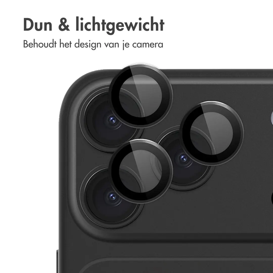 imoshion SH00099734 Camera Lens Protector - iPhone 18 Pro/Pro Max - 2 Stuks - Zwart - afbeelding 3 van 6