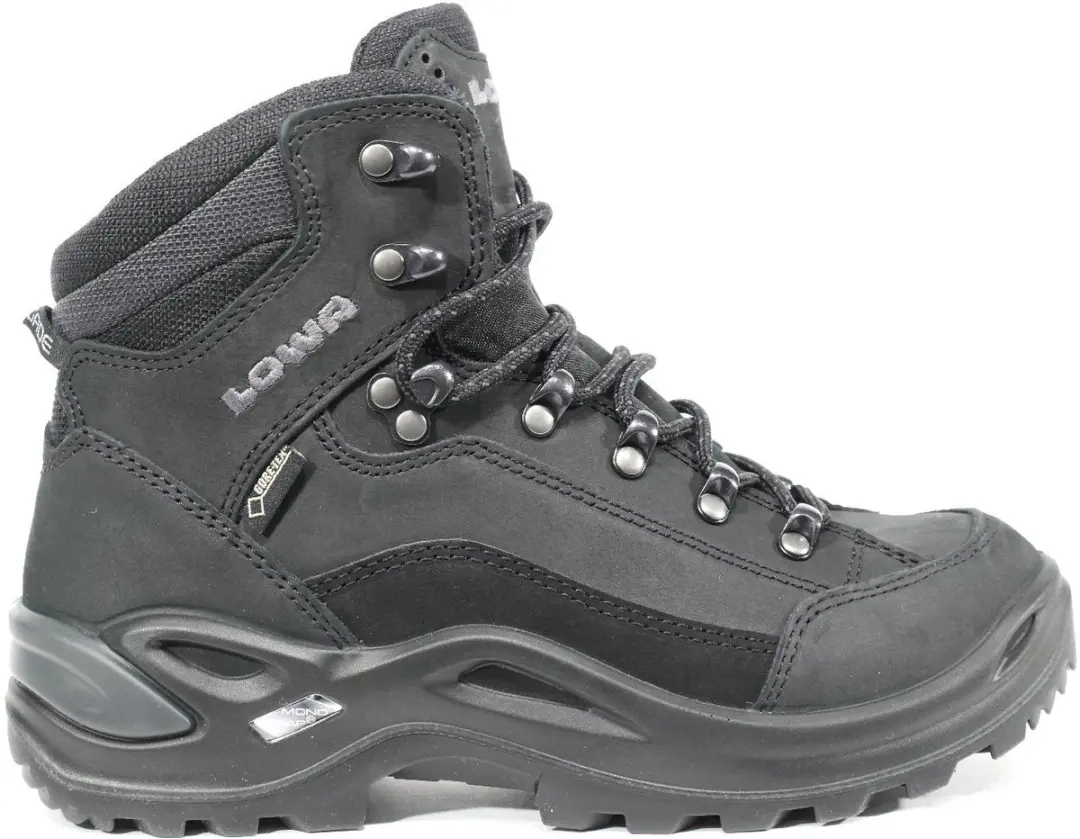 LOWA Renegade GTX Mid WS LM320945-0998 - Wandelschoen - 43 - Black/Black/White - afbeelding 2 van 6