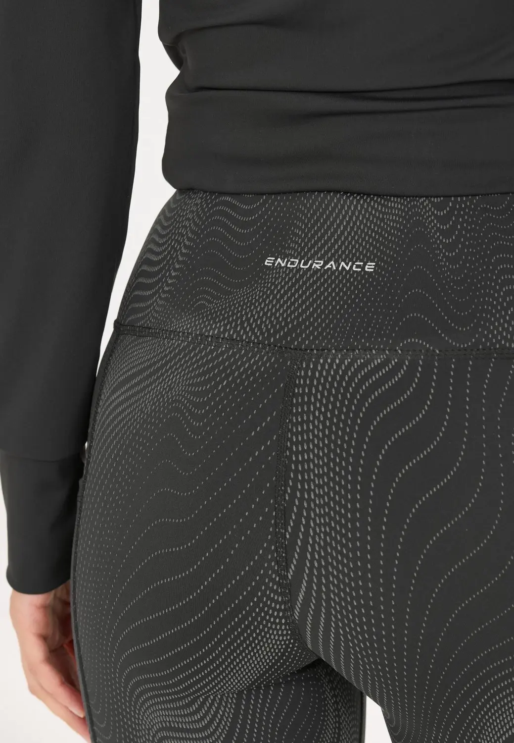 ENDURANCE Tights Eastone 40 - Zwart-grijs - afbeelding 2 van 6