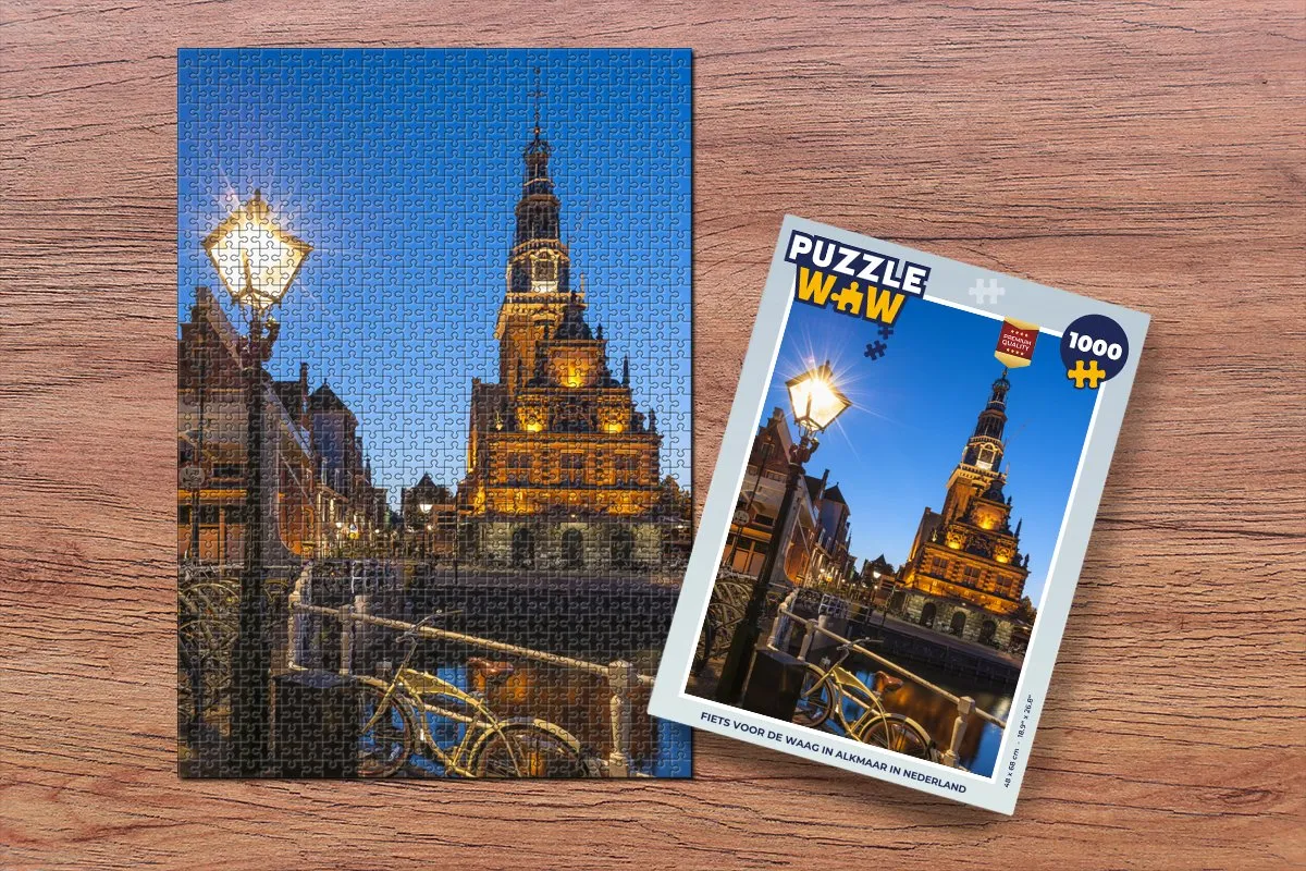 PuzzleWow Alkmaar Gracht Legpuzzel 1000 Stuks