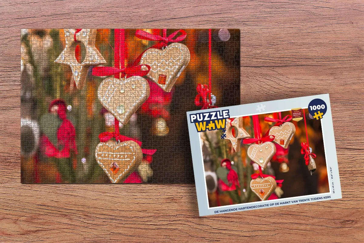 PuzzleWow Legpuzzel 1000 Stuks Multicolor - Trente Kerstmarkt